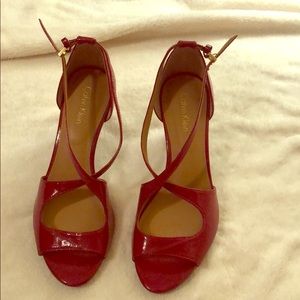 Calvin Kline Open Toe Pumps